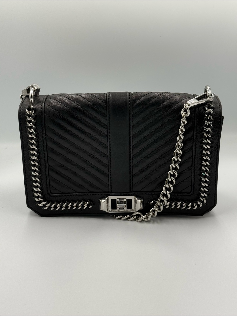 Rebecca Minkoff Love Crossbody bag in Black Leather